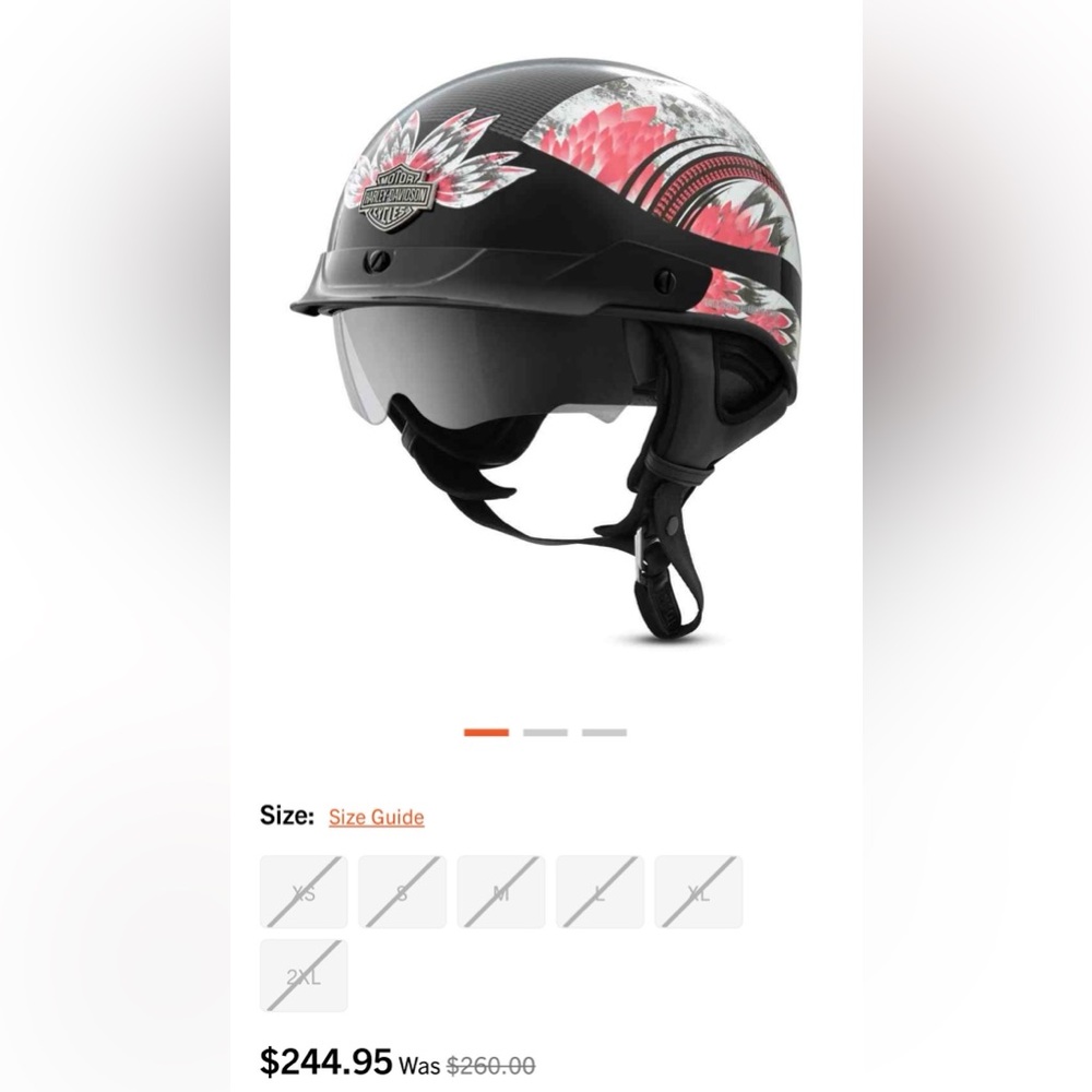 Harley-Davidson woman’s Terrace dream J03 half helmet with visor